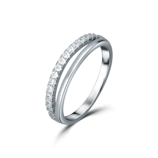 Prsten se syntetickými kameny 126-404-9506 50