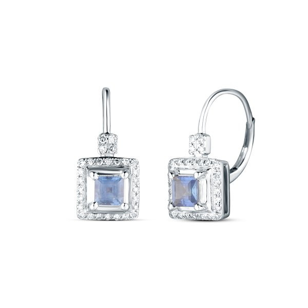 Náušnice se safírem 334-958-SA5757 3.30g