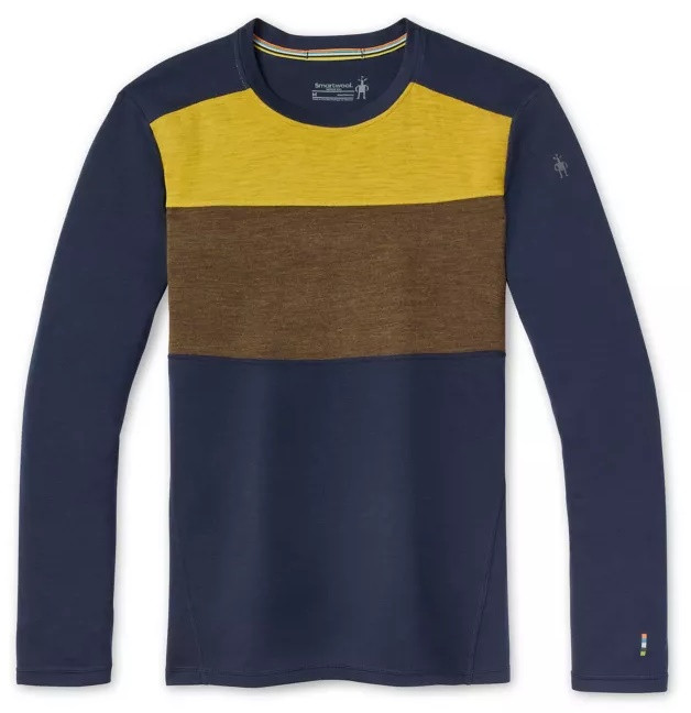 Smartwool M MERINO 250 BL COLORBLOCK CREW BOXED deep navy-military olive heather Velikost: M 195436090951