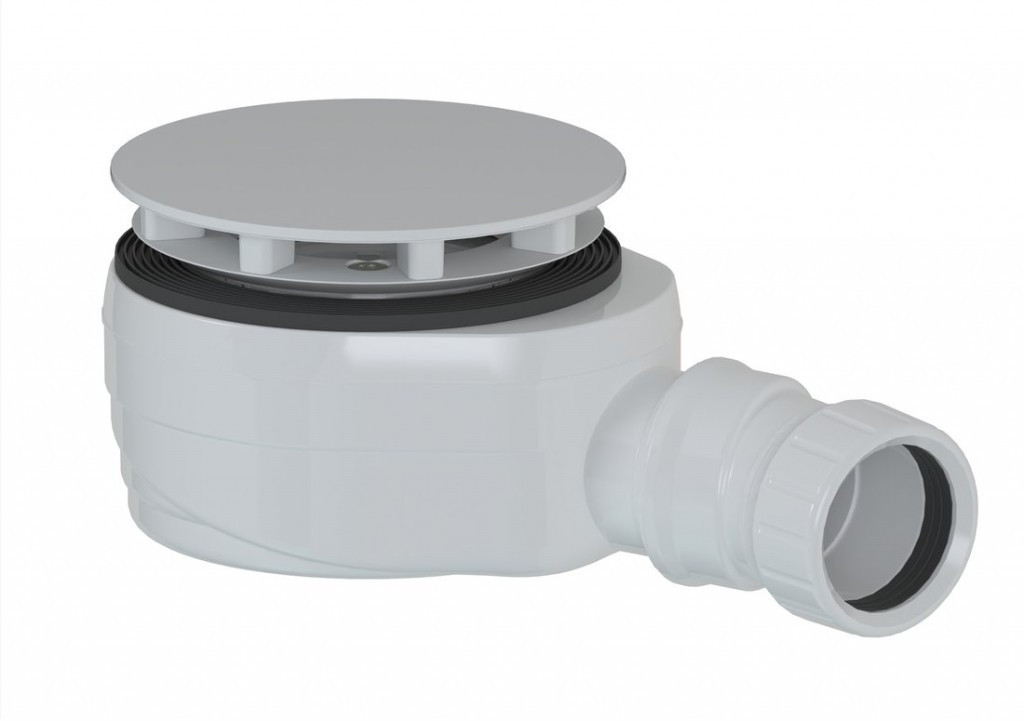 POLYSAN Vaničkový sifon, průměr 90, DN40, nízký, krytka bílá 17916W