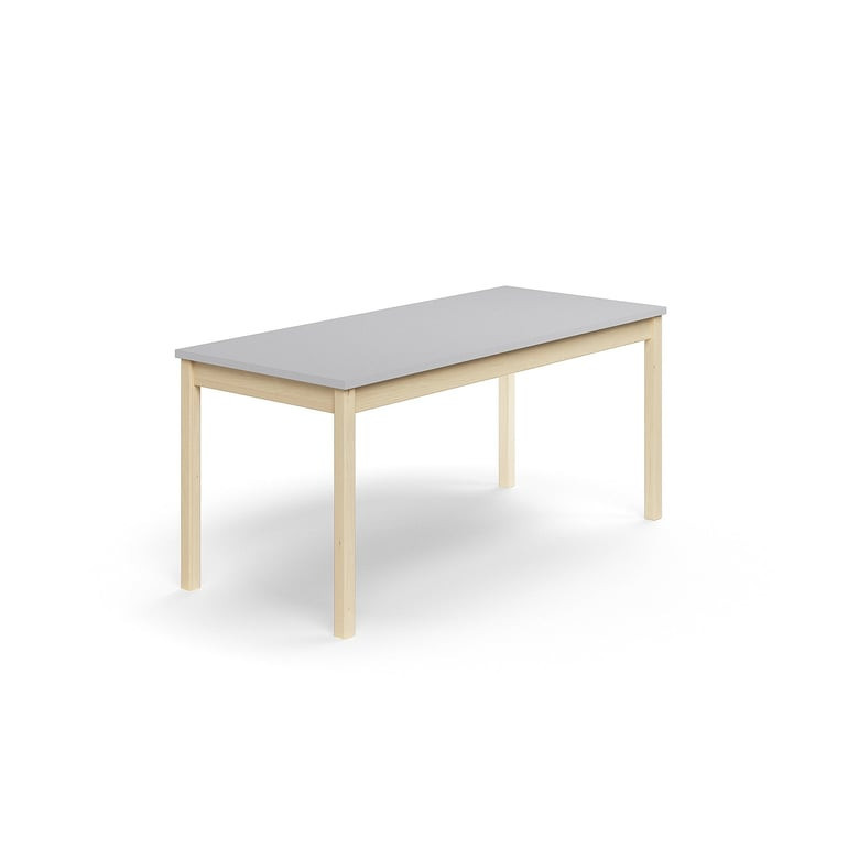 Stůl DECIBEL, 1600x700x720 mm, akustická HPL deska, bříza/šedá