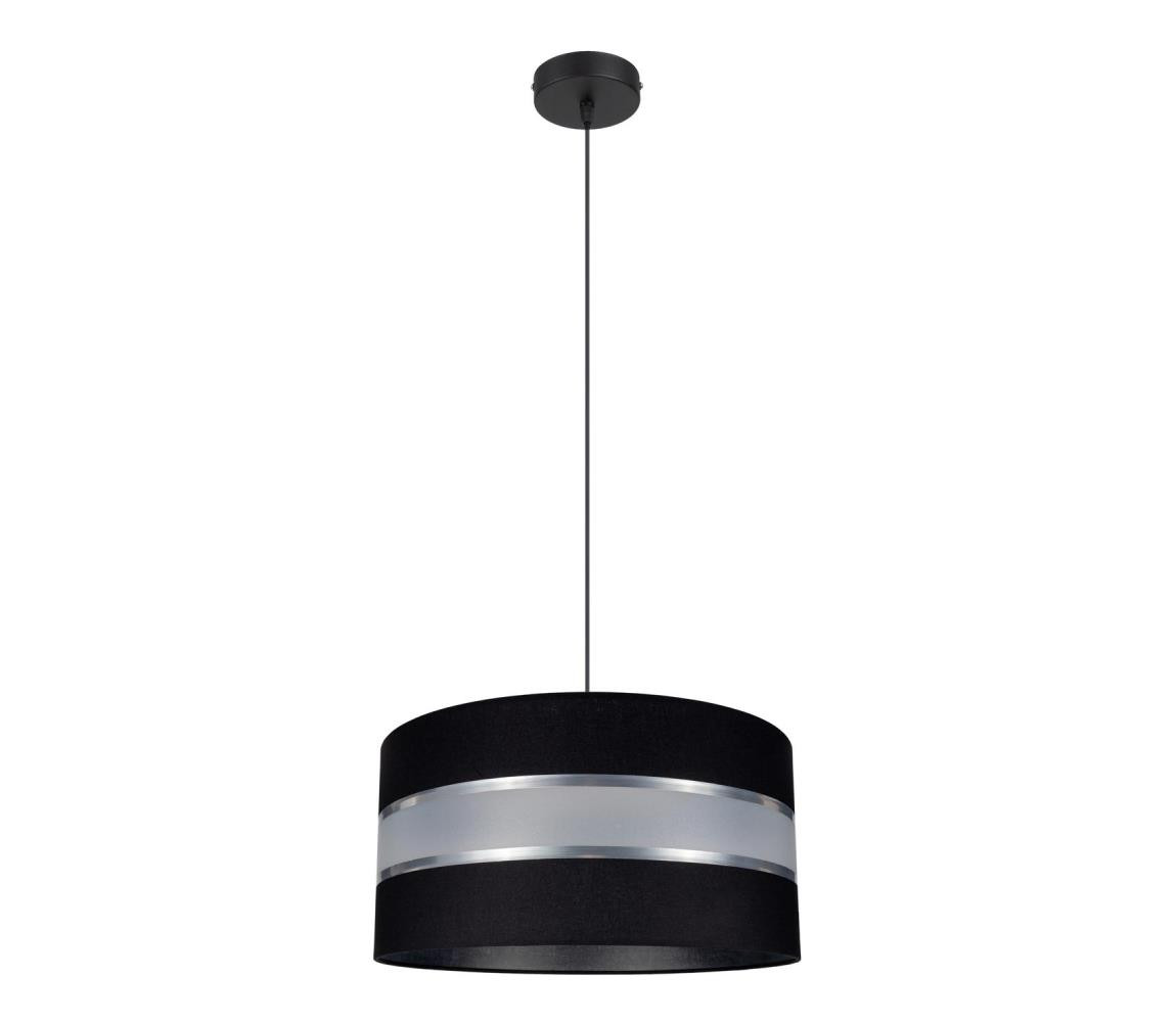 Lustr na lanku CORAL 1xE27/60W/230V černá