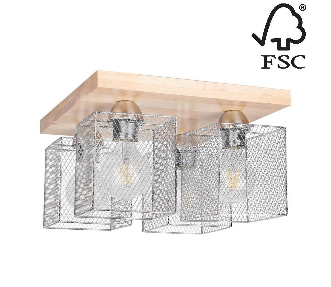 8175460 - Stropní svítidlo NORMAN WOOD 4xE27/25W/230V