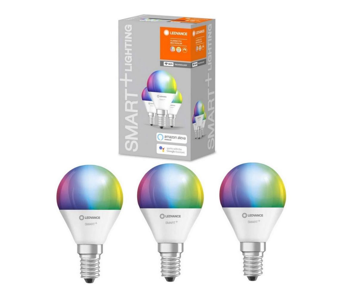 Ledvance SADA 3x LED RGBW Stmívatelná žárovka SMART+ E14/5W/230V 2700K-6500K - Ledvance