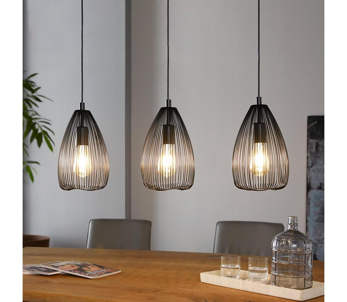 Eglo Eglo 49142 - Lustr na lanku CLEVEDON 3xE27/60W/230V