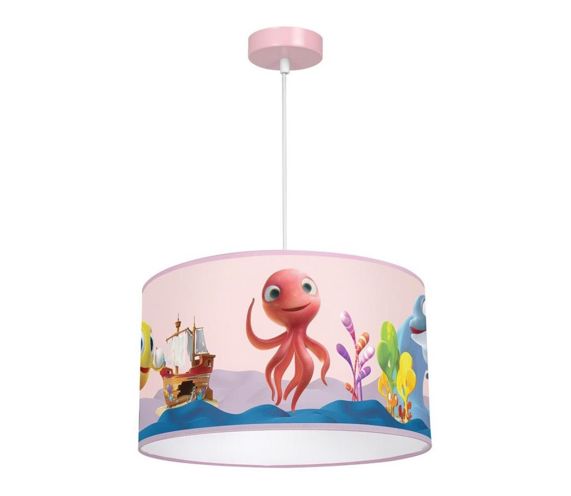 Dětský lustr na lanku OCTOPUS 1xE27/60W/230V