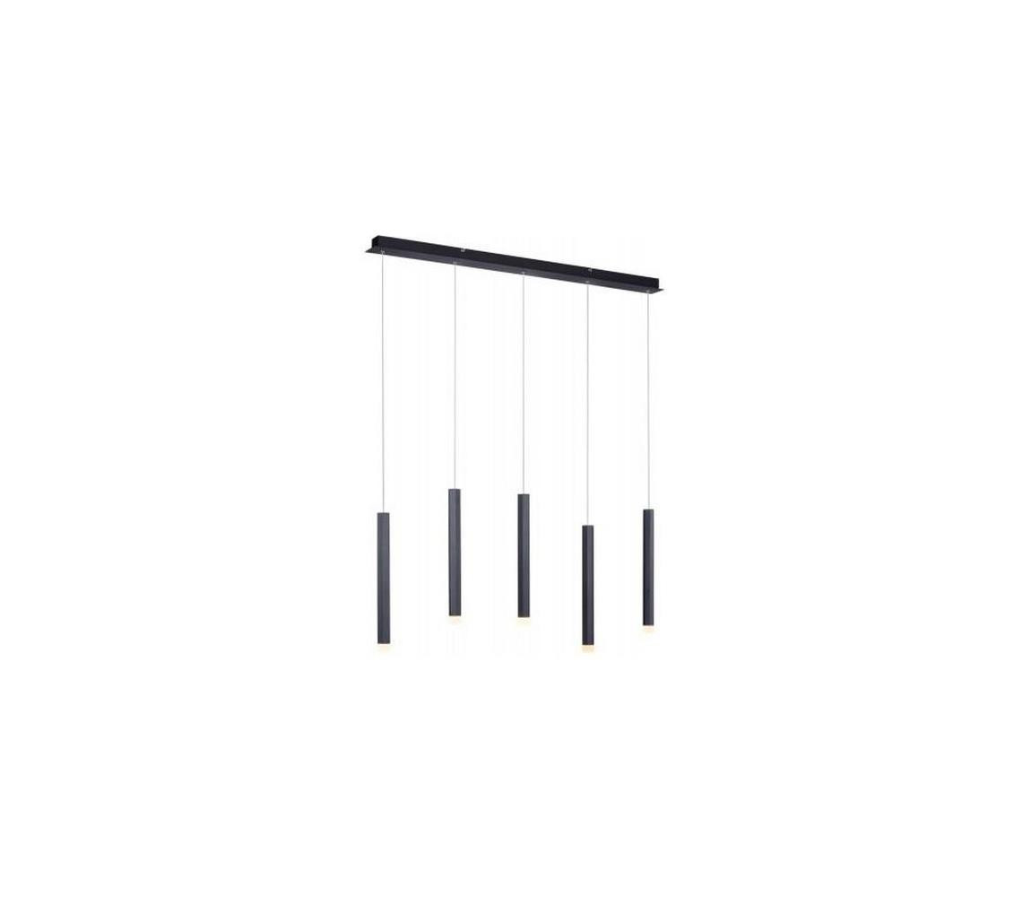 Leuchten Direkt Leuchten Direkt 15205-18 - LED Lustr na lanku BRUNO 5xLED/4,8W/230V černá