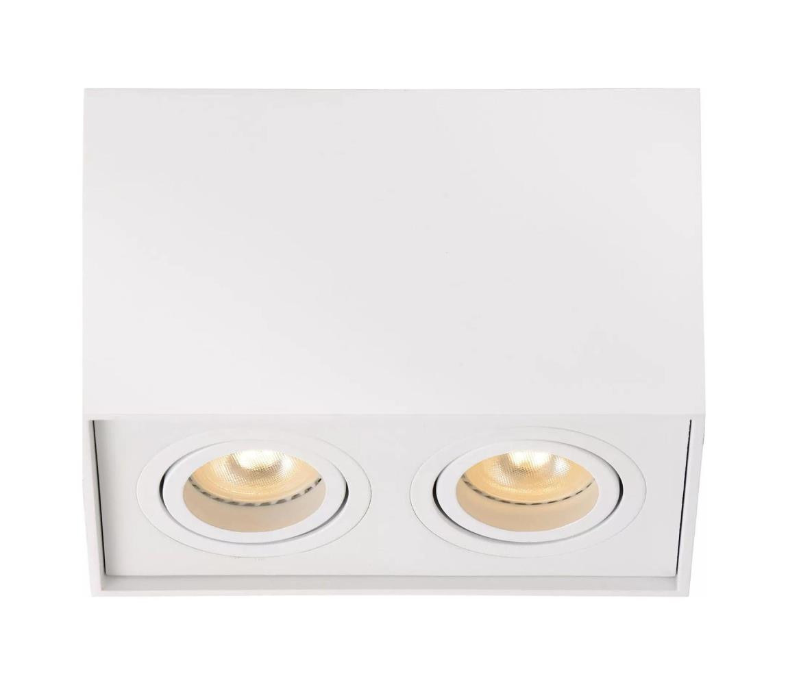 Lucide Lucide 22953/02/31 - Bodové svítidlo TUBE 2xGU10/50W/230V bílá