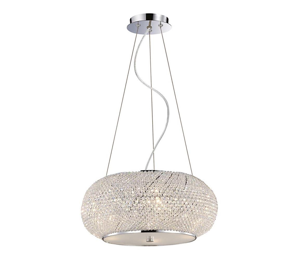Ideal Lux Ideal Lux - Křišťálový lustr PASHA 10xE14/40W/230V pr. 55 cm chrom