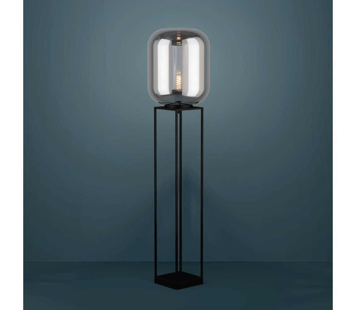 Eglo Eglo 39989 - Stojací lampa BULCIAGO 1xE27/40W/230V kouřová