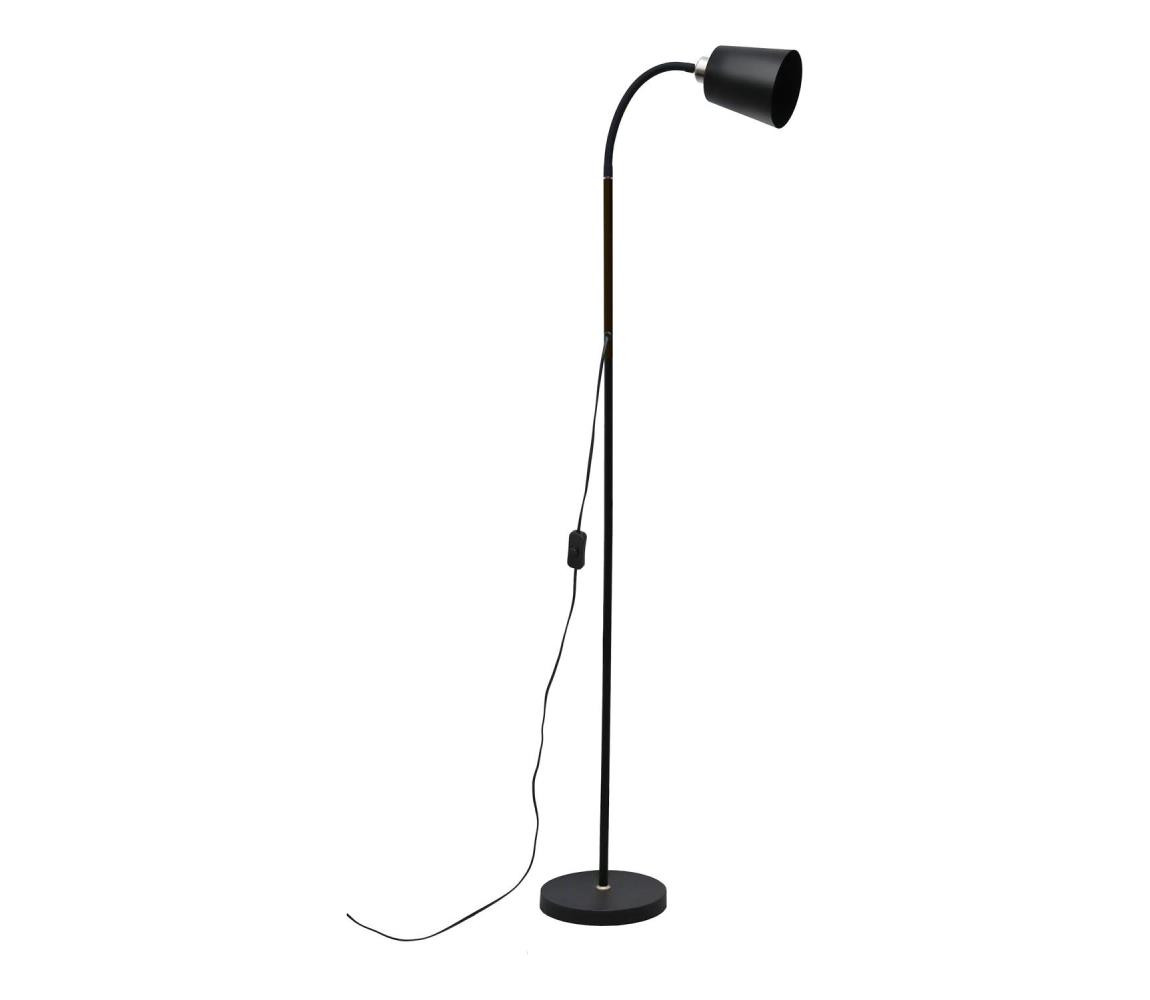 Stojací lampa 1xE27/40W/230V černá
