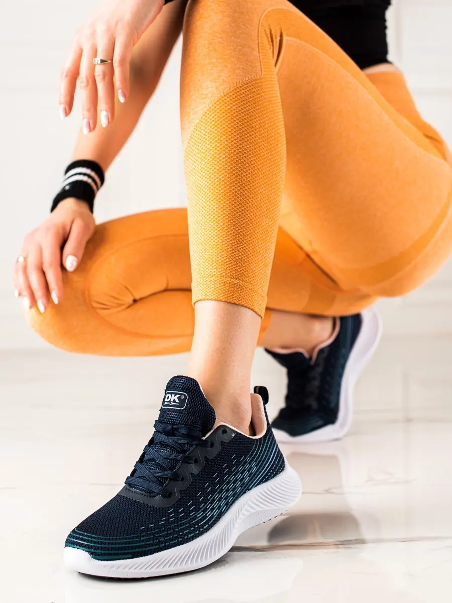 Praktické modré tenisky dámské tmavě modré bez podpatku