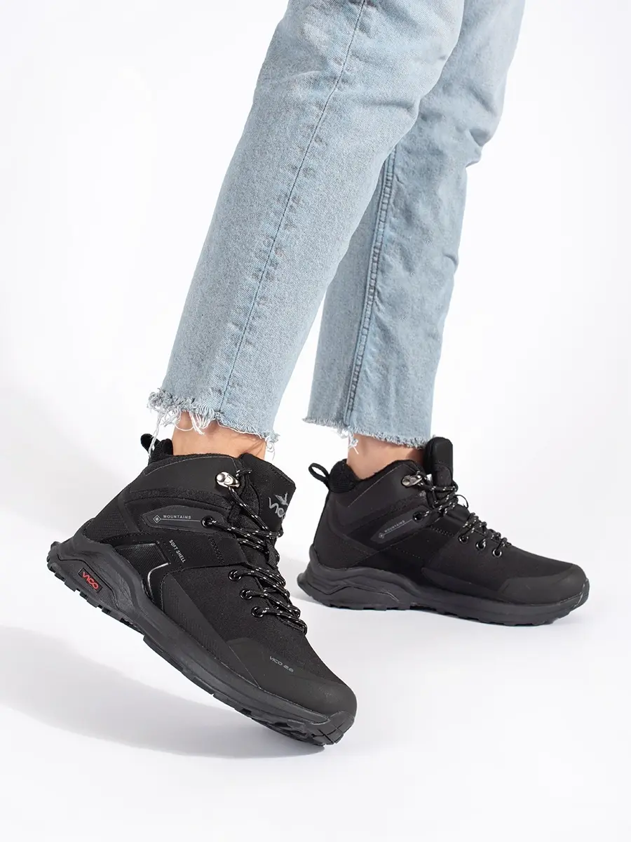 Klasické trekingové boty dámské černé