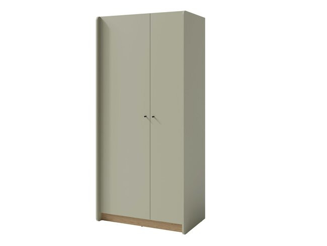 MEBLAR Šatní skříň ASTONIA 3, eukalyptus / dub 90x195x52 eukalyptus / dub