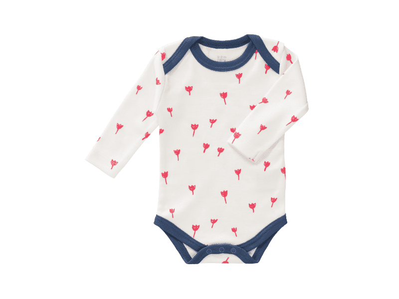 Fresk Body s dlouhým rukávem Tulip red, 3-6 m - VÝPRODEJ