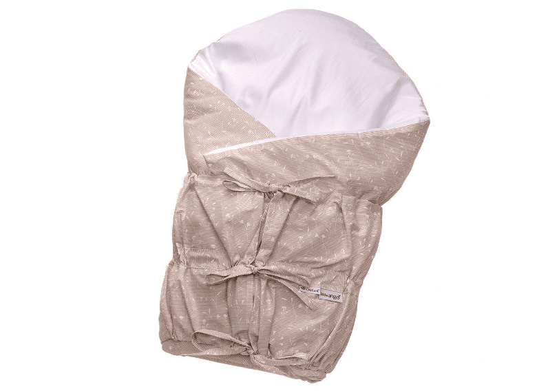 Little Angel Zavinovačka šněrovací pevná záda ANGEL - Outlast® - béžový proužek