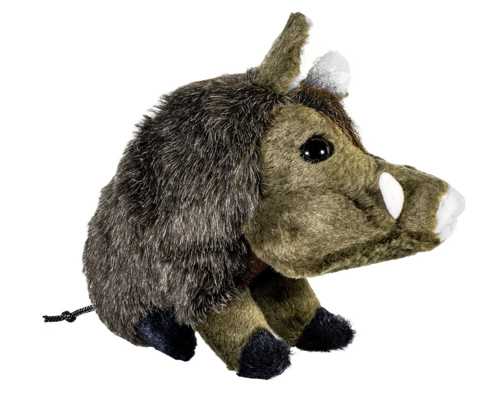 Kids World Plyšové divoké prase sedící 19 cm