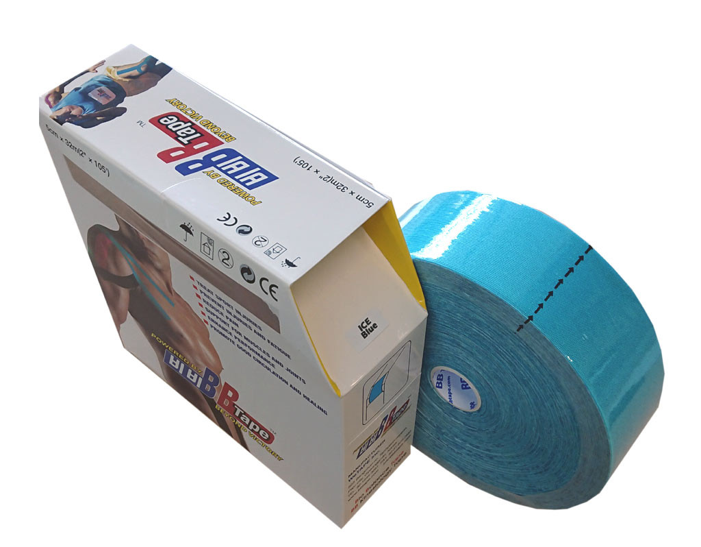 BB Tape ICE z umělého hedvábí Jumbo 32 m Barva: modrá