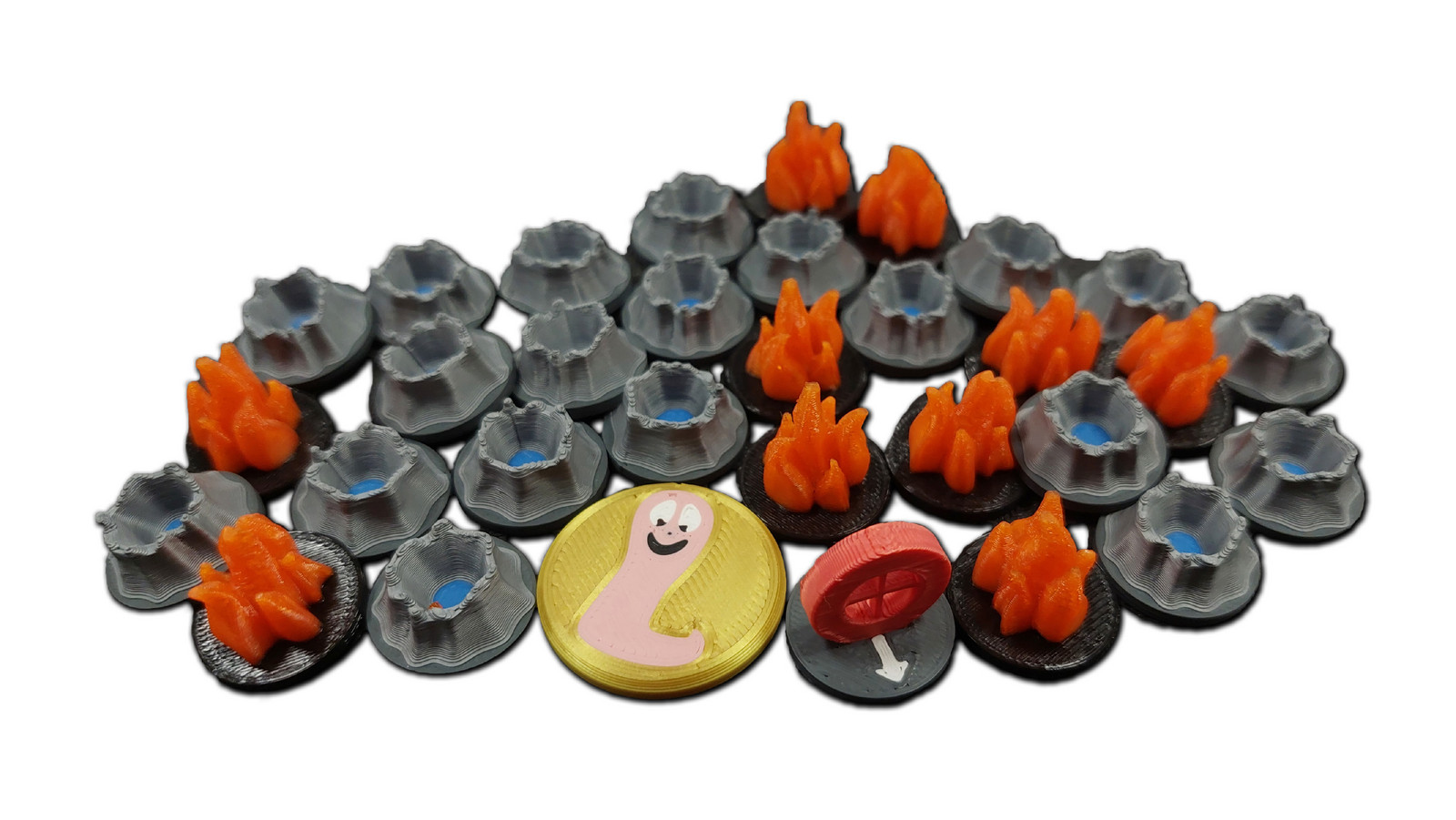 TLAMA games Worms: Desková hra - 3D Upgrade pack - plastové žetony