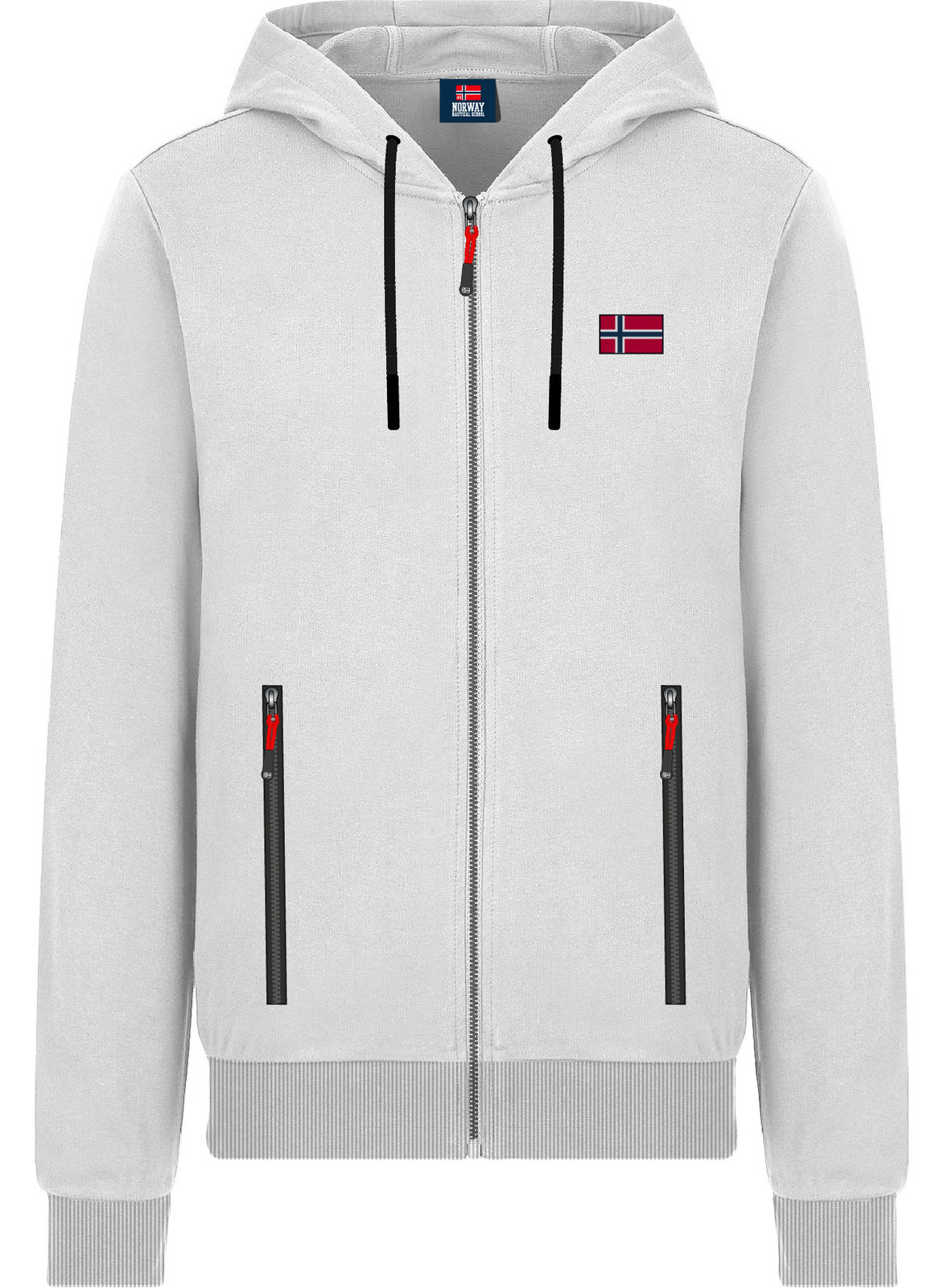 NORWAY COTTON FLEECE Pánská mikina US XL 129442 Off White