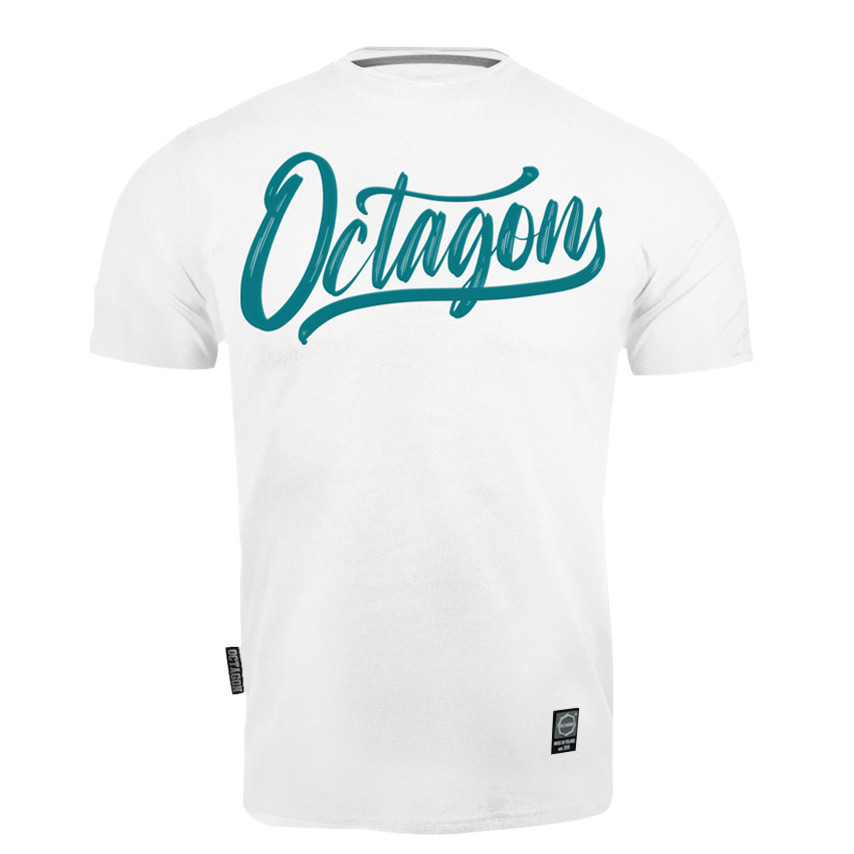 Triko pánské Octagon Retro - bílé, XL