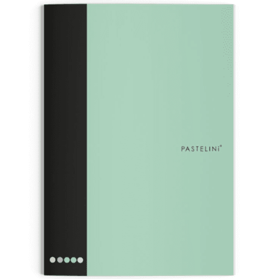 Oxybag Školní sešit 444 - A4, linkovaný, 40 listů - PASTELINi zelená - 6-90225