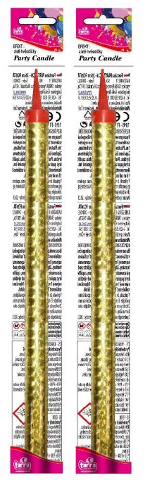 Party fontána na dort 26 cm - 2ks - 90 sec., 4/60/1 - ČÍNA