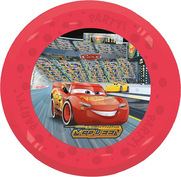 Talířek opakovaně použitelný Cars 21cm 4ks