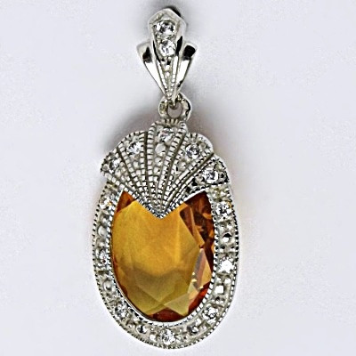 Stříbrný přívěšek s krystalem 1, P 1202/1