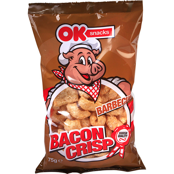 Škvarkové křupky Barbecue 75g OK Snack