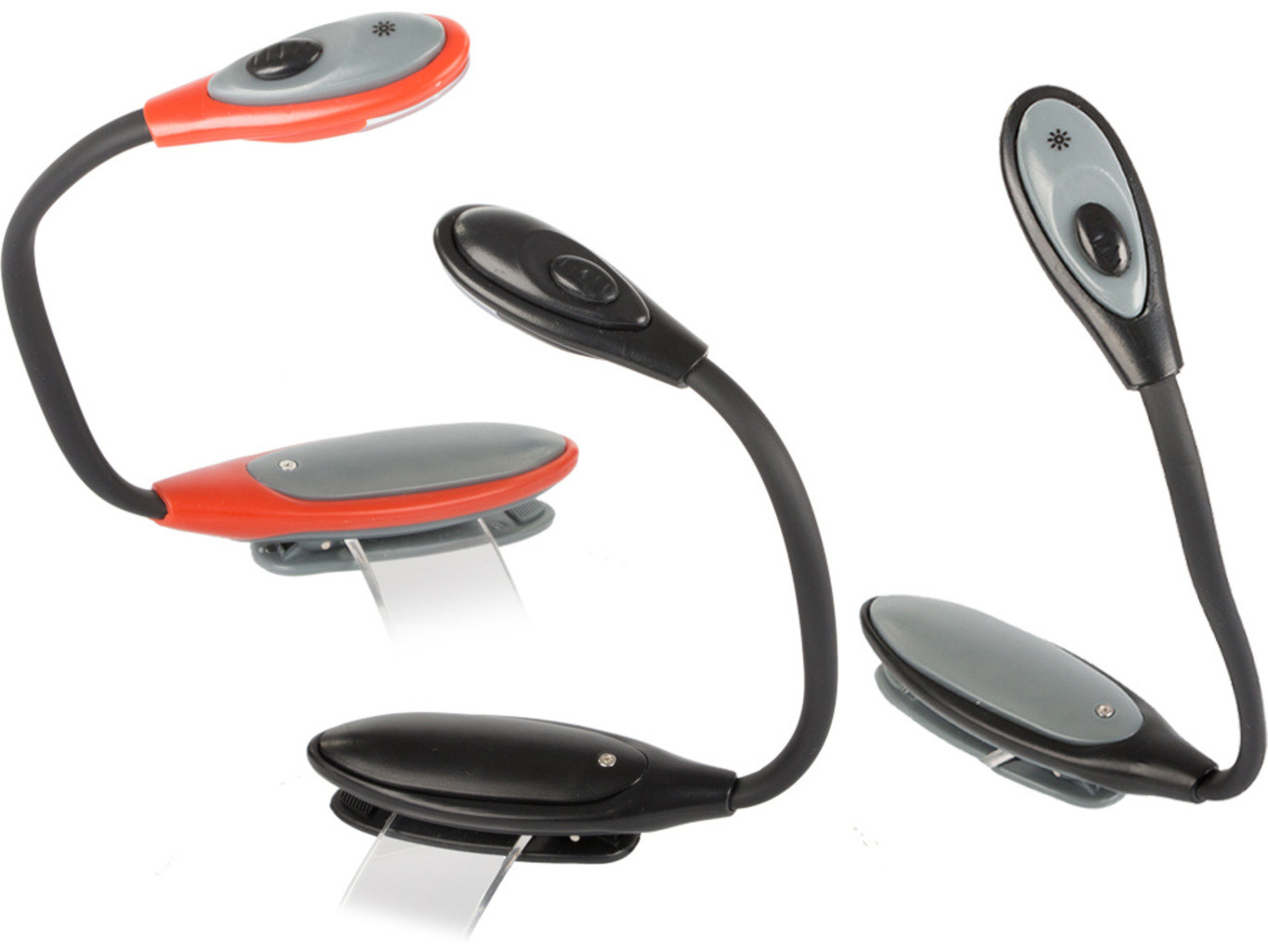 Flexibilní LED lampa na čtení knih s klipem