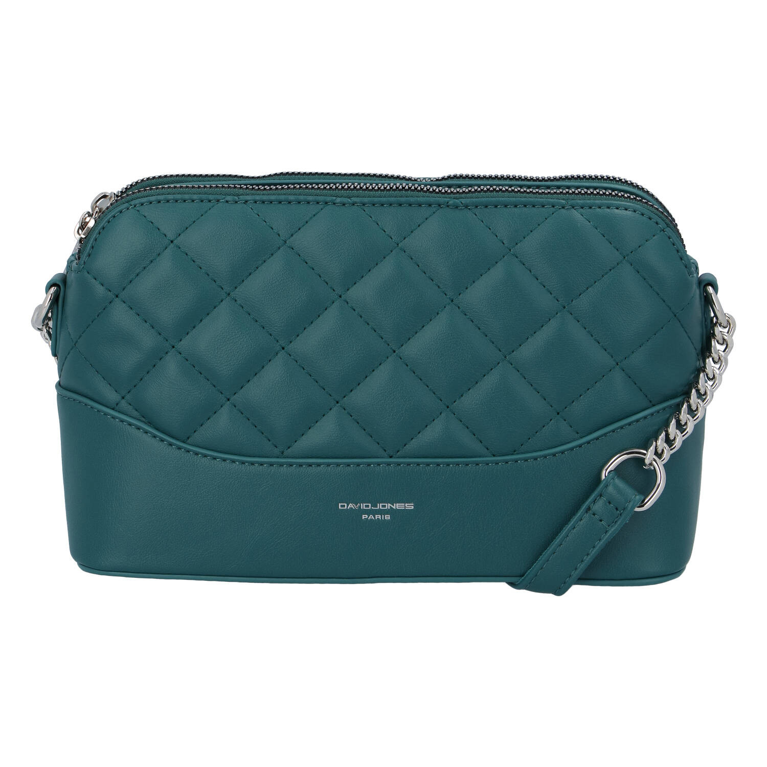 Módní prošívaná dámská koženková crossbody Freay, zelená