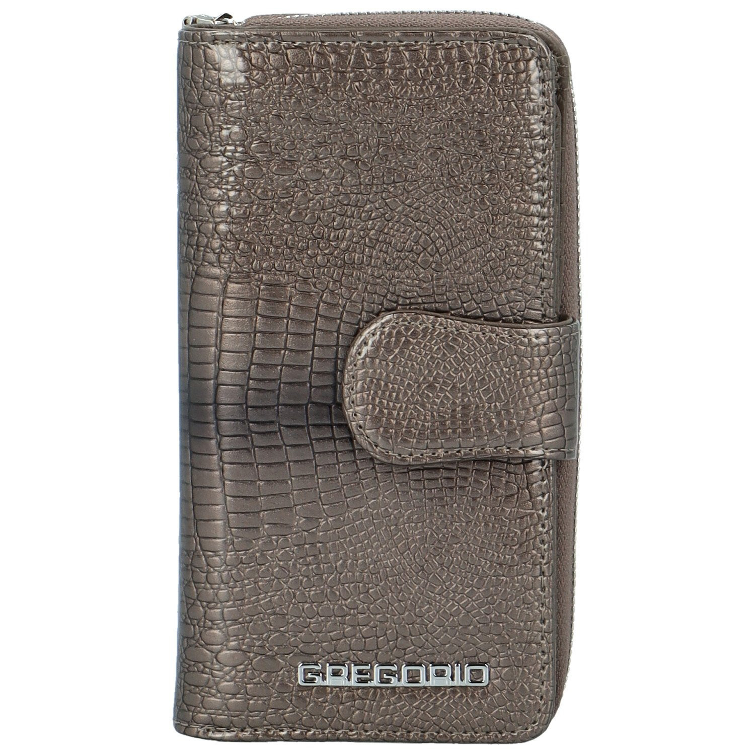 Elegantní dámská kožená peněženka Gregorio Miguela, šedá