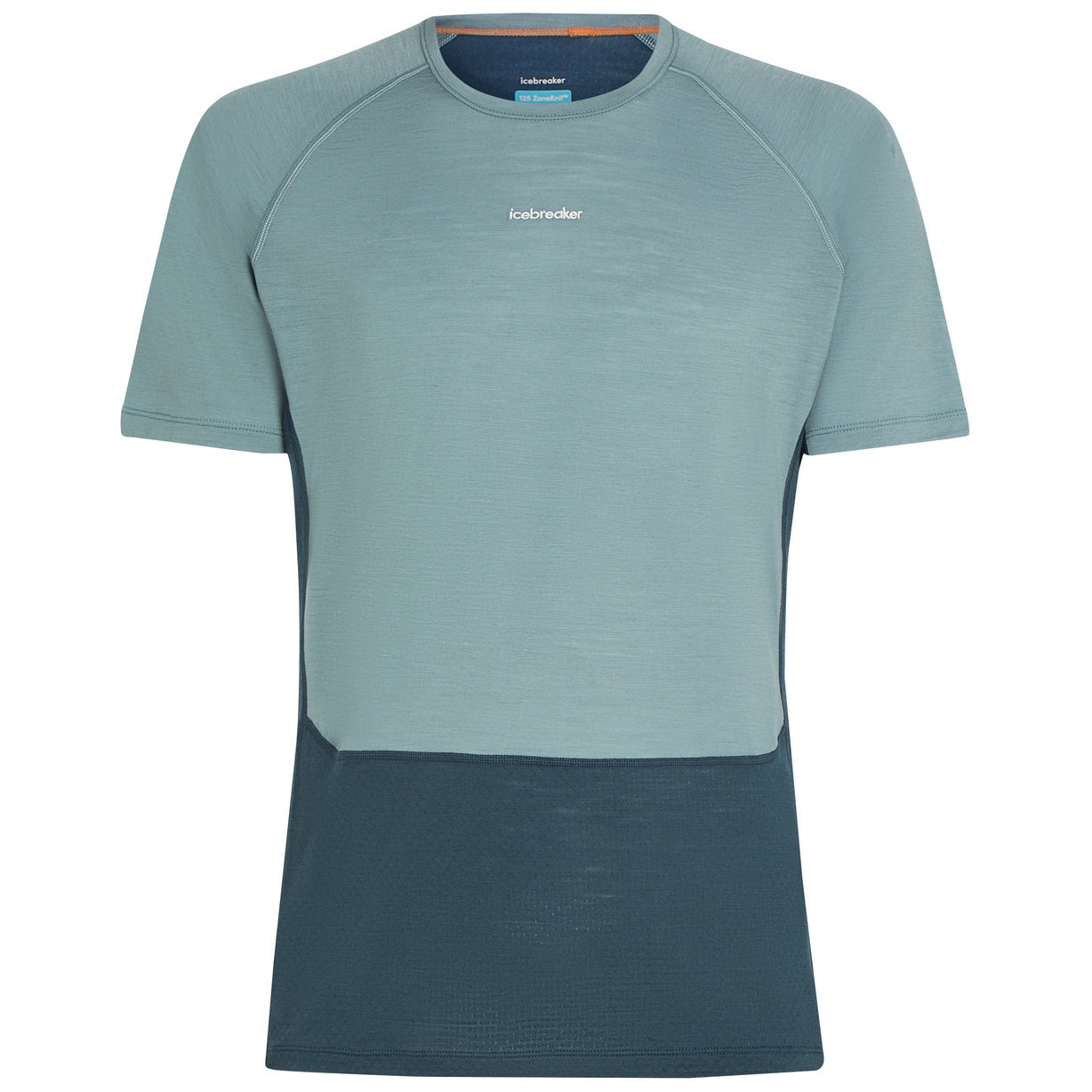 Pánské funkční triko Icebreaker M Mer 125 ZoneKnit SS Crewe Velikost: M / Barva: modrá