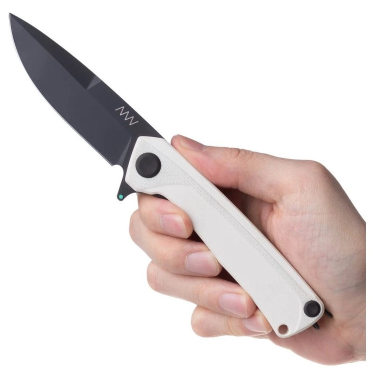 Zavírací nůž Acta non verba Z100BB-DLC black, G10 White Barva: zelená