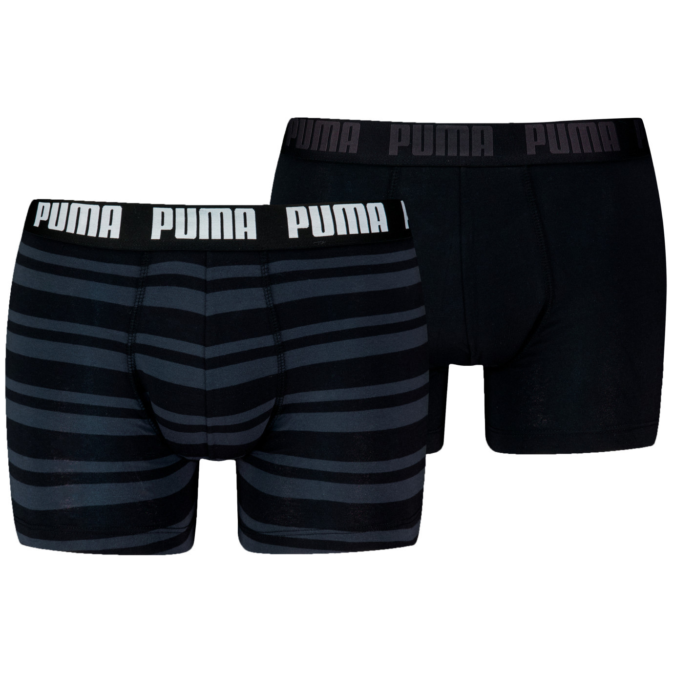 Pánské boxerky Puma Everyday Striped Boxers 2P Velikost: L / Barva: černá