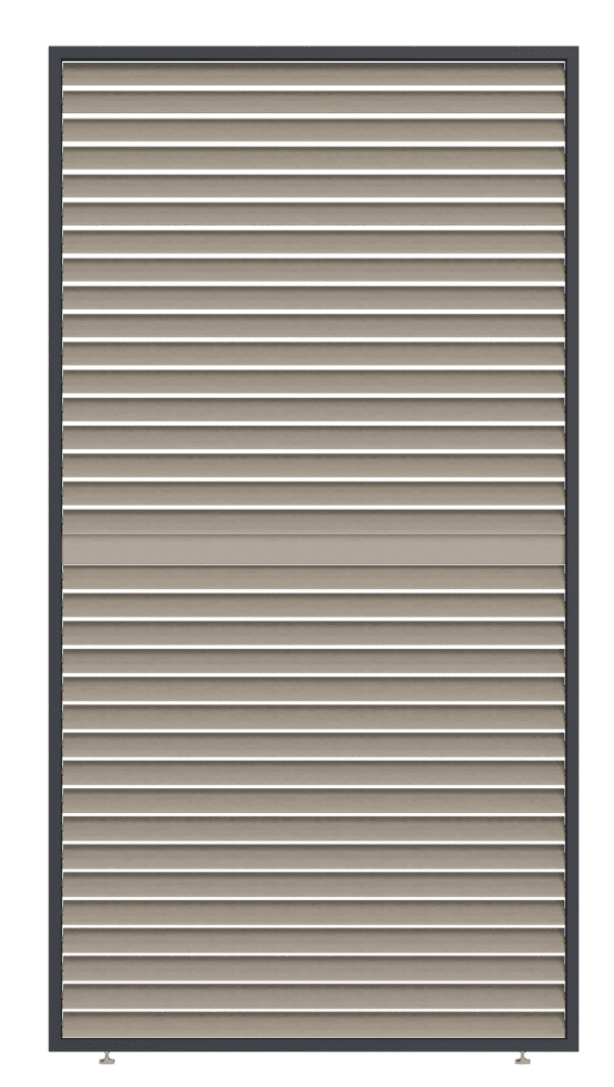 Sklápěcí hliníkový panel zastínění pro bioklimatickou pergolu Rojaplast