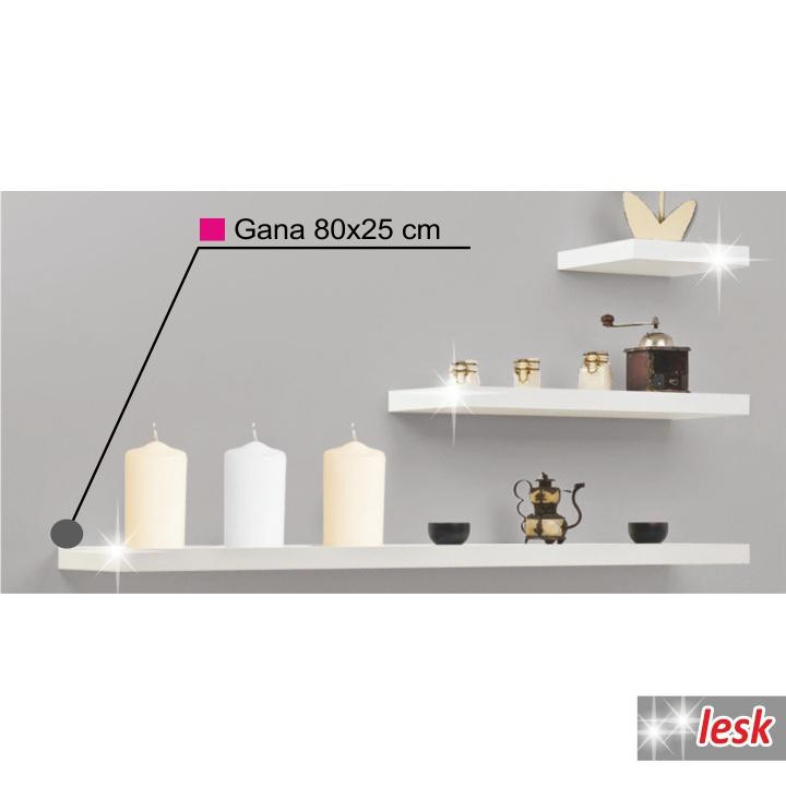 Nástěnná polička GANA 80x25 Tempo Kondela