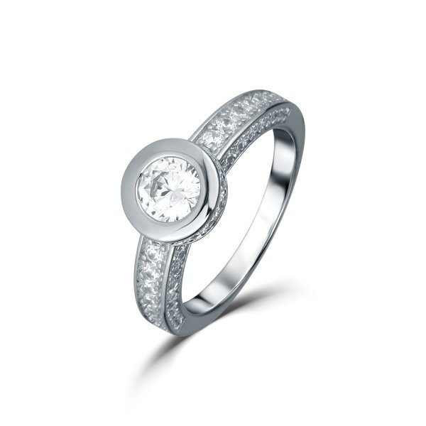 Prsten se syntetickými kameny 126-404-6508 52