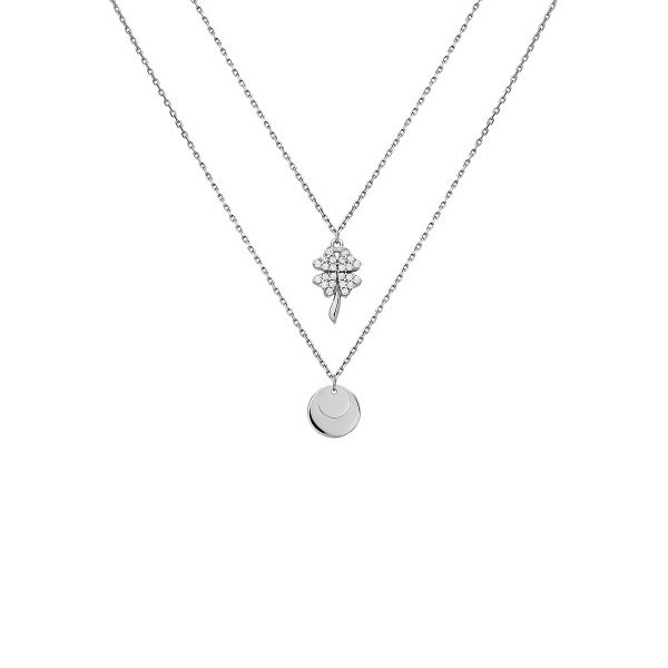 Náhrdelník se syntetickými kameny 376-573-001225 3.05g