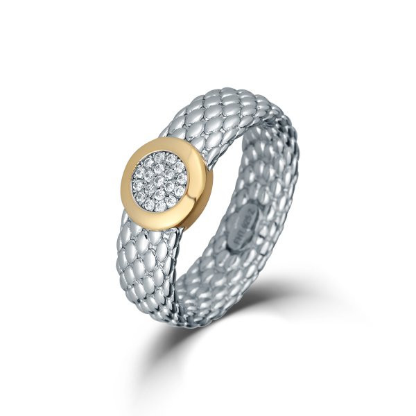 Prsten se syntetickými kameny 126-404-0287 56