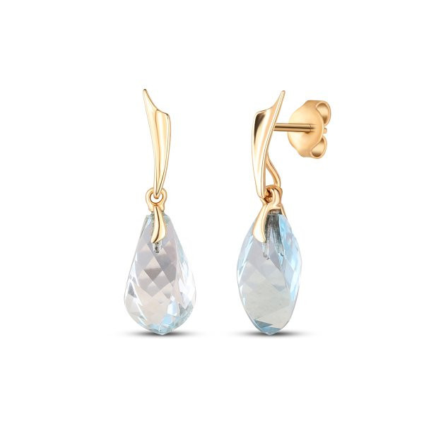 Náušnice s topazem 234-956-ST3272 2.85g