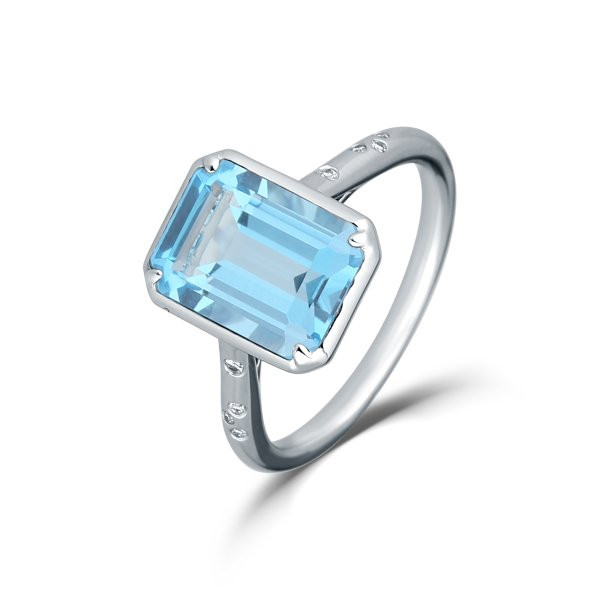 Prsten s topazem 324-957-BT67 56-3.95g