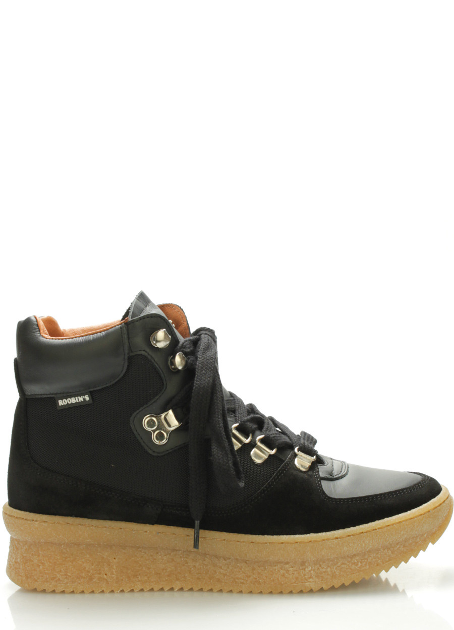 Černé kožené boty Roobins Velikost: 37