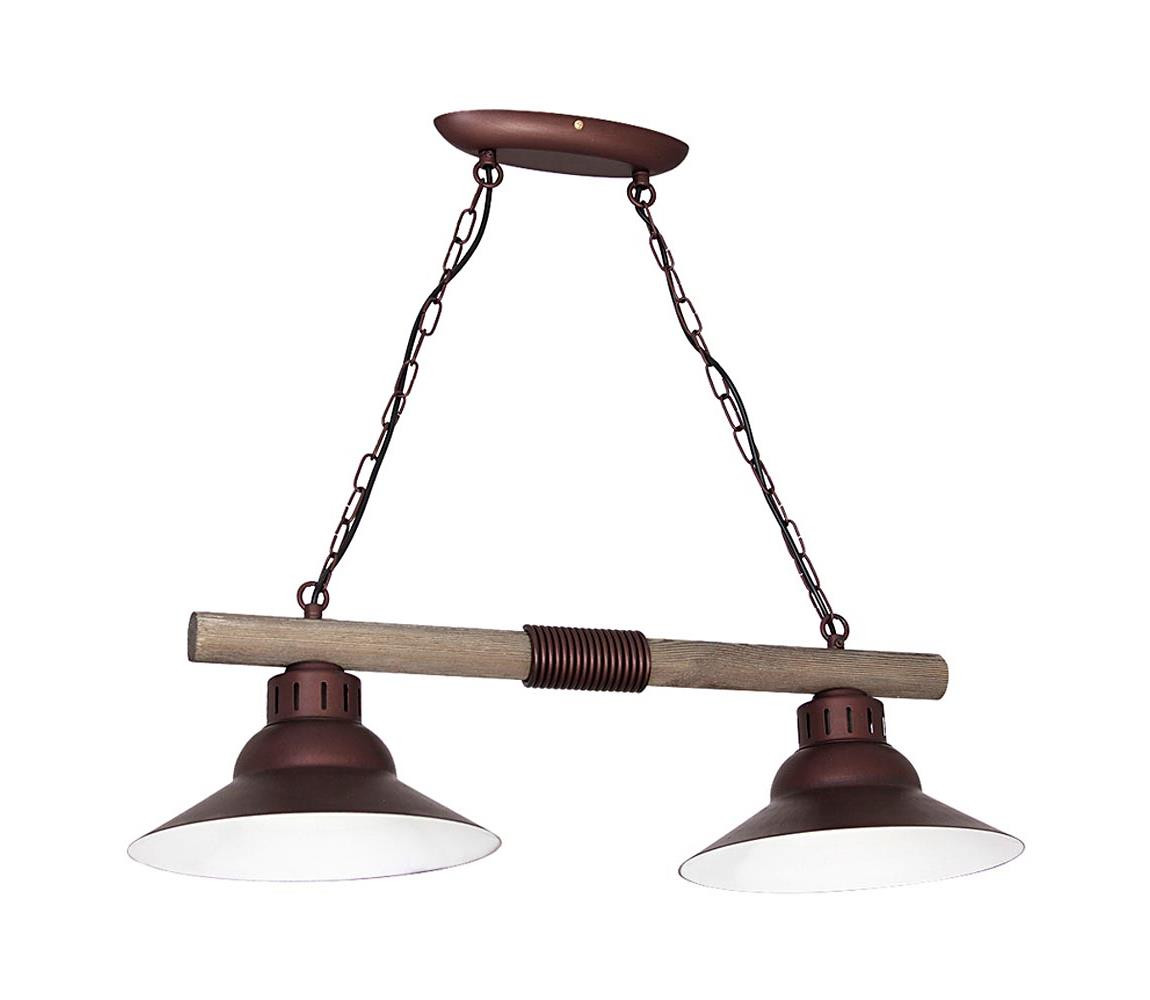 Lustr na řetězu JOSE 2xE27/60W/230V