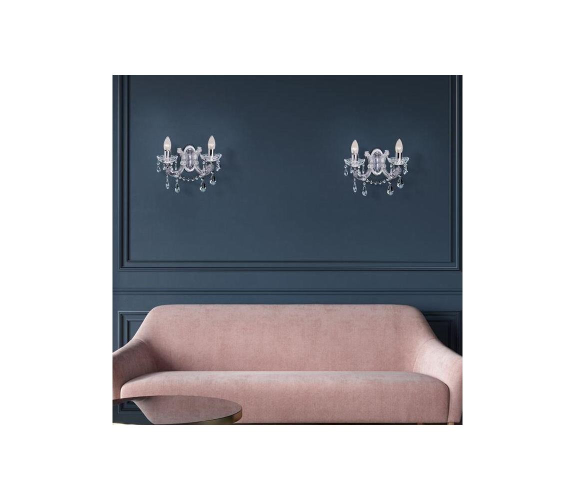 Searchlight Searchlight 399-2 - Nástěnné svítidlo MARIE 2xE14/40W/230V