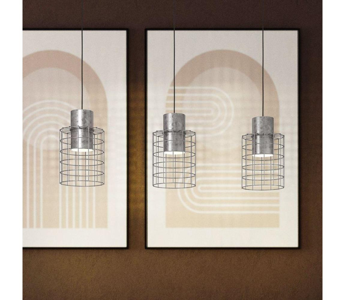 Eglo Eglo 43648 - Lustr na lanku MILLIGAN 3xE27/40W/230V stříbrná