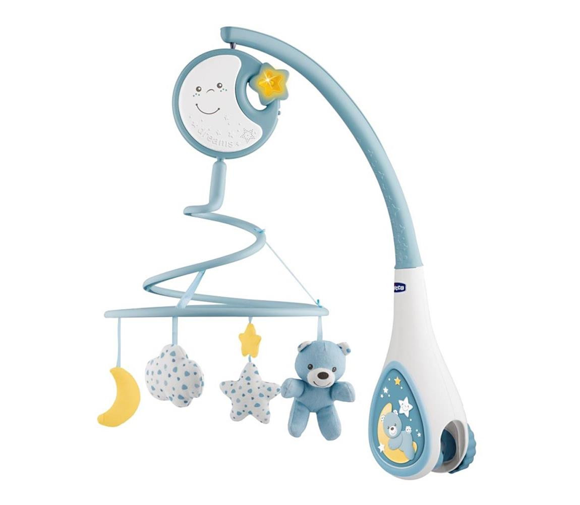 Chicco Chicco - Kolotoč nad postýlku s melodií 3v1 NEXT2DREAMS 3xAA modrá