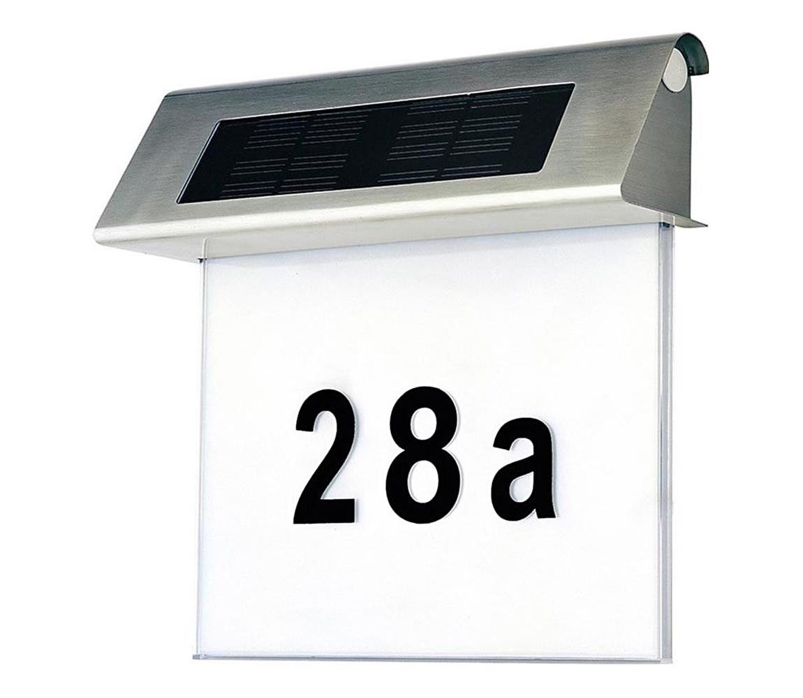 6710102 - LED Solární domovní číslo LED/2x0,07W/2,4V IP44