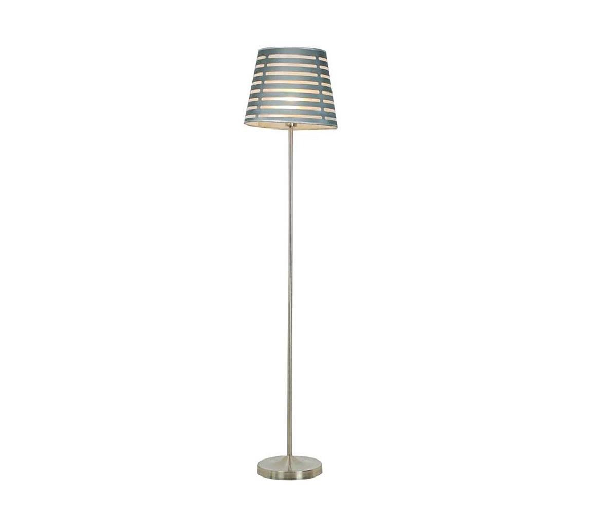 Stojací lampa SEGIN 1xE27/60W/230V šedá/lesklý chrom
